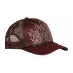 Brown Sp5der Web Trucker Back