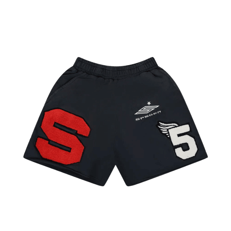 Sp5der-Logo-Patch-Track-Shorts Sp5der Logo-Patch Track Shorts