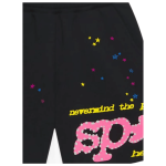Sp5der Punk V2 Logo-Print Shorts Logo