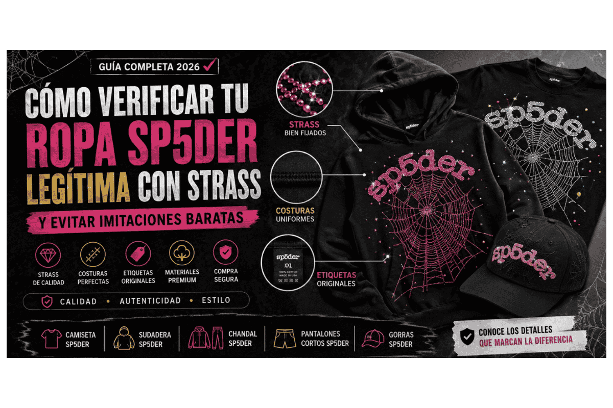 Ropa Sp5der legítima con strass