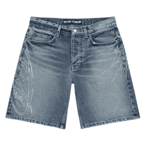 Sp5der Script Web Denim Short