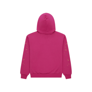 Sp5der Hoodie Pink Back