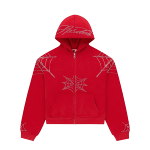 Sp5der Rhinestone-Embellishment Hoodie