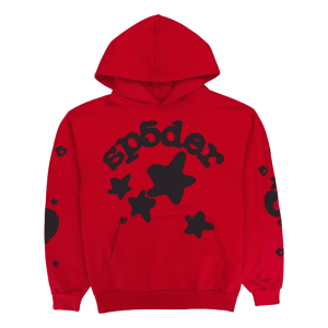 Sp5der Sudadera Beluga Red con Capucha