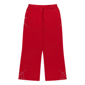 Rhinestone-Embellished-Spider-Web-Track-Pants Back