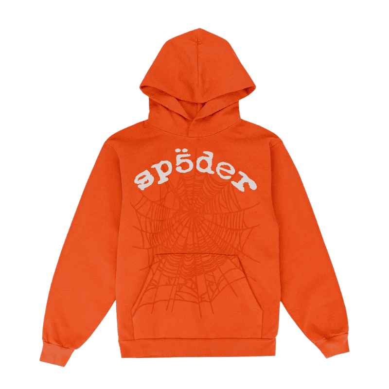 Sudadera-Sp5der-Legacy-Naranja. Sudadera Sp5der Legacy Naranja