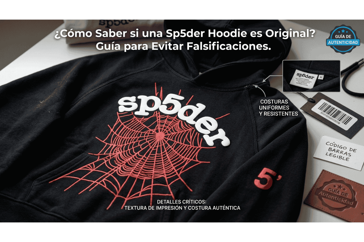 ¿Cómo Saber si una Sp5der Hoodie es Original Guía para Evitar Falsificaciones